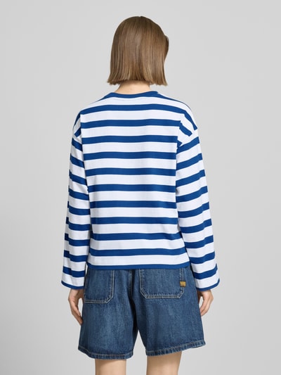 Marc O'Polo Denim Longsleeve met ronde hals Koningsblauw - 5