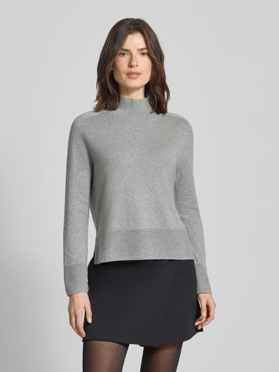 Tom Tailor Regular fit coltrui van een mix van katoen en kasjmier Middengrijs - 4