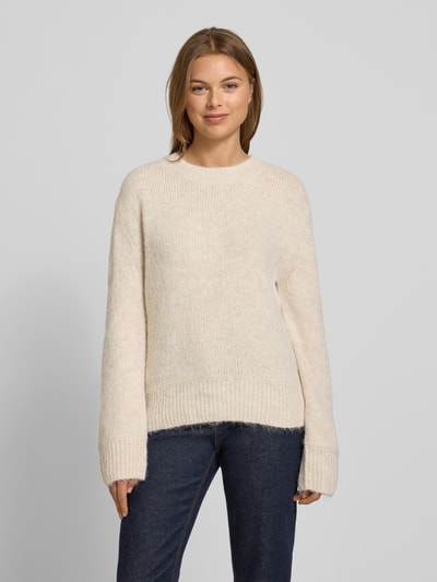 Tom Tailor Regular Fit Strickpullover mit Woll-Anteil Sand 4