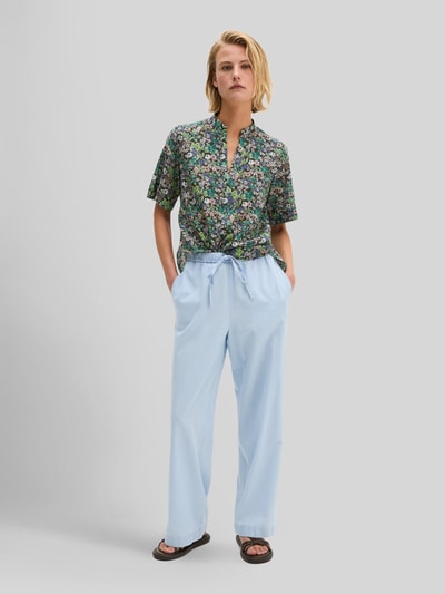 Marc O'Polo Regular Fit Kurzarmbluse aus reiner Baumwolle Mittelbraun 1