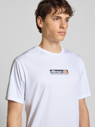 Ellesse T-shirt met labelprint, model 'CORBOBA' Wit - 3