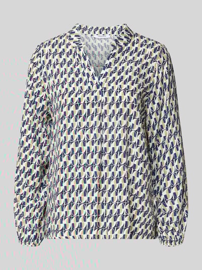 ZABAIONE Blouseshirt van viscose met tuniekkraag, model 'Ha44nna' Marineblauw - 2