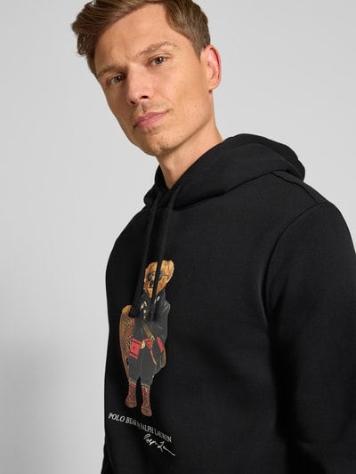 Polo Ralph Lauren Hoodie mit Motiv-Print Black 3