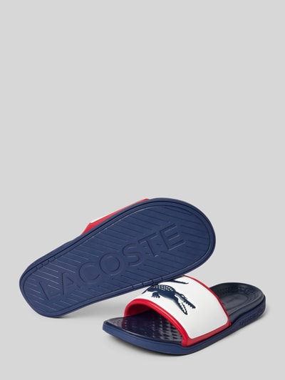 Lacoste Slides mit Label-Detail Modell 'SERVE' Weiss 4