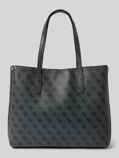 Guess Shopper mit Label-Applikation Modell 'MERIDIAN GIRLFRIEND TOTE' Graphit 4