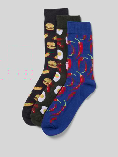 Jack & Jones Socken im 3er-Pack Modell 'HOT FOOD' Royal 1