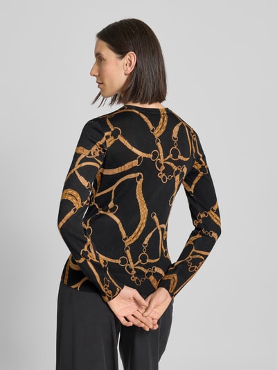 Lauren Ralph Lauren Strickpullover mit Rundhalsausschnitt Modell 'SHAVONNE' Black 5