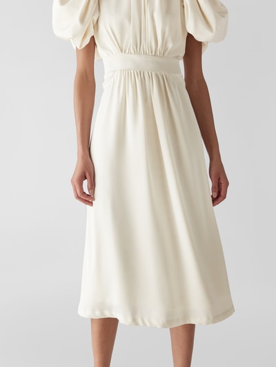 ROTATE BIRGER CHRISTENSEN Cocktailkleid mit Puffärmeln Weiß 6