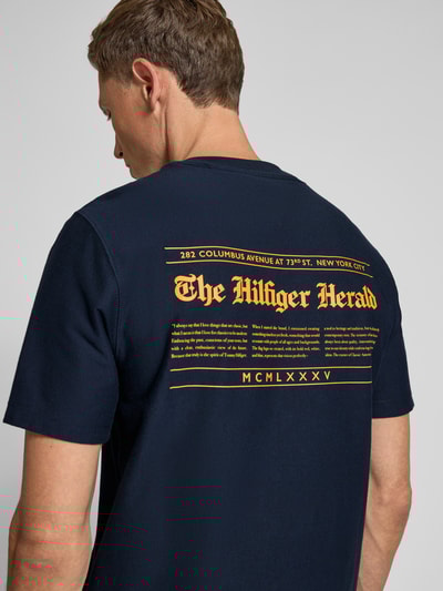 Tommy Hilfiger Regular Fit T-Shirt aus reiner Baumwolle Marine 3