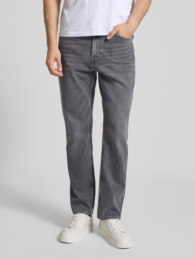 Tommy Hilfiger Jeansy o kroju straight fit z czystej bawełny Średnioszary 4