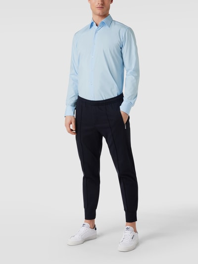 BOSS Modern Fit Regular Fit Business-Hemd mit Stretch-Anteil Hellblau 1