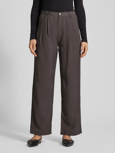 moves Wide leg stoffen broek met steekzakken, model 'Nimma 1867' Antraciet - 6