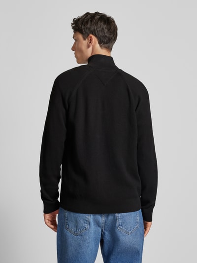 Tommy Jeans Gebreid jack met labelpatch Zwart - 5