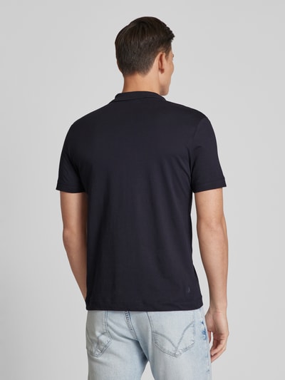 Strellson Poloshirt mit Strukturmuster Modell 'Clark' Marine 5