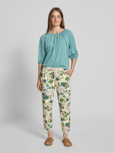 Christian Berg Woman Sweatpants mit elastischem Bund Ecru 1