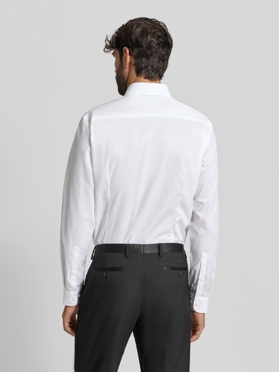 Jake*s Slim Fit Business Hemd aus Baumwolle mit Kentkragen Weiss 5