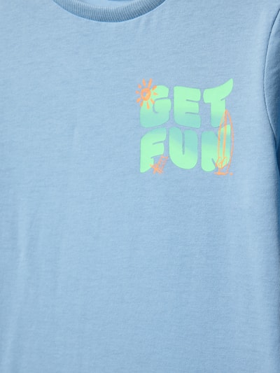 s.Oliver RED LABEL Regular fit T-shirt van puur katoen Lichtblauw - 2