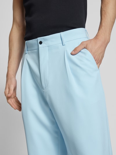 Review Suits U Pantalon met stolpplooien Lichtblauw - 3
