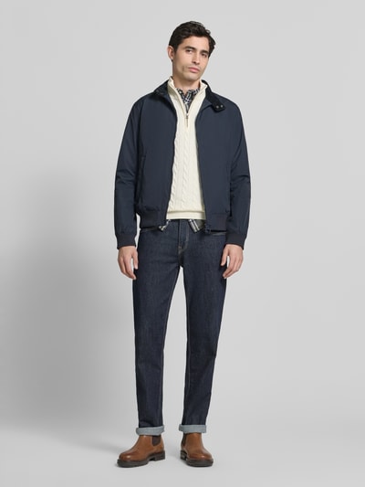 Barbour Kurtka blouson z kołnierzem stojącym krój regular fit model 'Royston' Granatowy 1