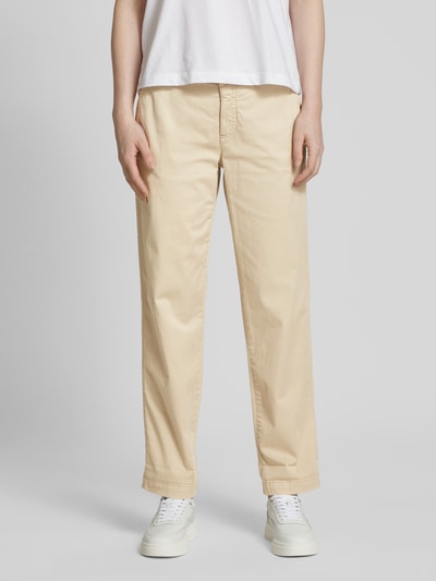 OPUS PANTS Straight leg broek met steekzakken, model 'Lisana base' Beige - 4