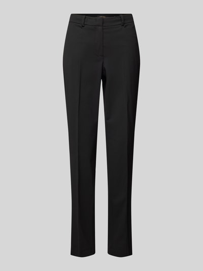 More & More Chino mit Bundfalten Modell 'Hedy' Black 2