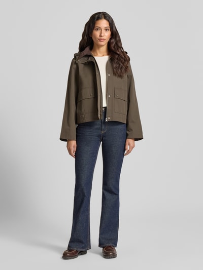 Stefanel Blouson met capuchon Donkergroen - 1