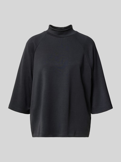 Soyaconcept Sweatshirt mit Stehkragen und 1/2-Arm Modell 'BANU' Black 2