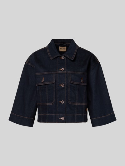 MOS MOSH Jeansjack met 3/4 mouwen, model 'Penn' Donkerblauw - 2