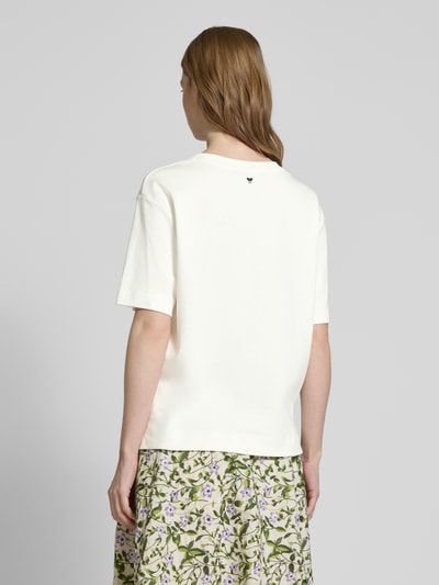 Weekend Max Mara T-Shirt mit verlängertem Rückenteil Modell 'MULTID' Weiss 5