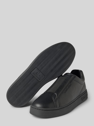 ARMANI EXCHANGE Sneakers met label in reliëf, model 'LONDON' Zwart - 4