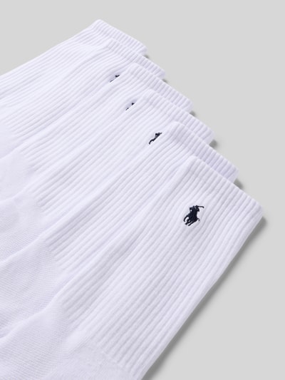 Polo Ralph Lauren Underwear Skarpety z wyhaftowanym logo w zestawie 6 szt. Biały 2