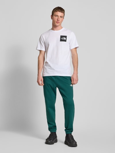 The North Face Regular tapered fit sweatpants met labelprint Groen - 1