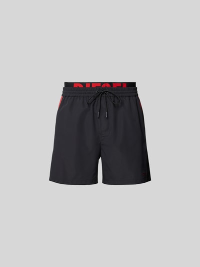 Diesel Badehose mit elastischem Bund Black 2