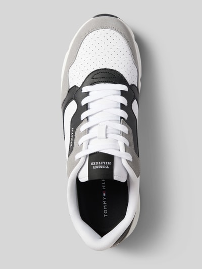 Tommy Hilfiger Ledersneaker mit Label-Stitching Modell 'FASTON' Weiss 3