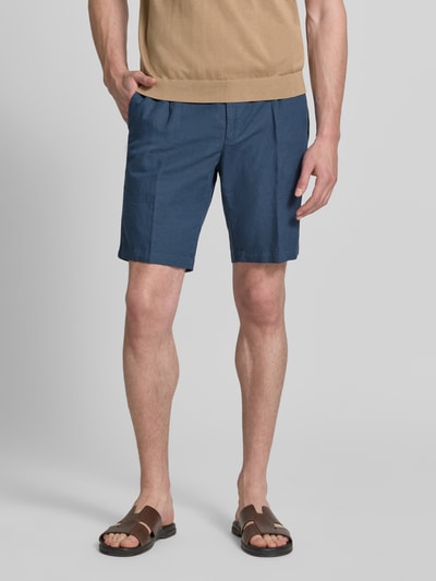 bugatti Regular Fit Bermudas mit Eingrifftaschen Jeansblau Melange 4