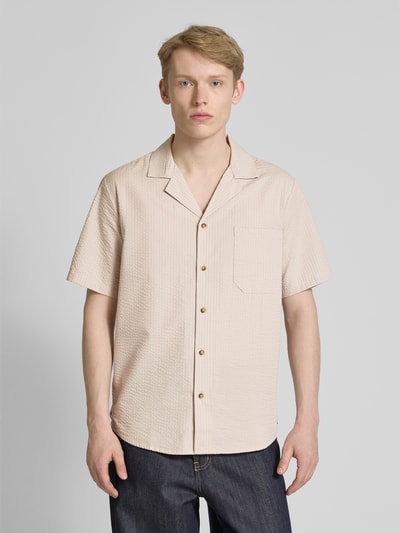 Only & Sons Freizeithemd mit Brusttasche Modell 'EYE' Beige 4