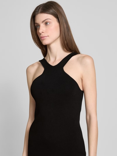 Lauren Ralph Lauren Knielange jurk van viscosemix, model 'PAITMAN' Zwart - 3