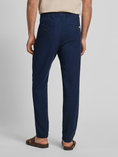 SELECTED HOMME Slim Tapered Fit Hose mit Tunnelzug Modell 'Brody' Marine 5
