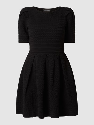 Emporio Armani Minikleid mit Puffärmeln  Black 2