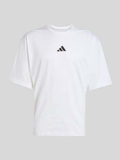 adidas Training Oversize Sport-T-Shirt mit Logo-Print Weiss 1