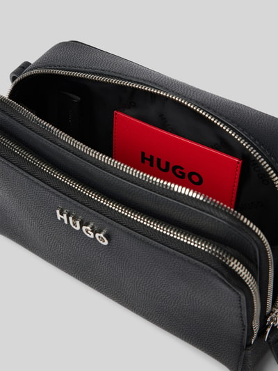 HUGO Handtasche mit Label-Applikation Modell 'Chris' Black 5