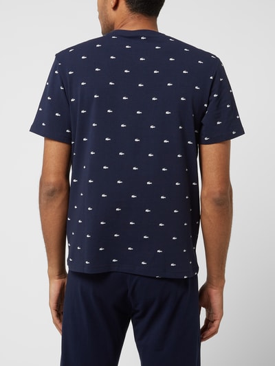 Lacoste Góra od piżamy ze wzorem z logo Granatowy 5