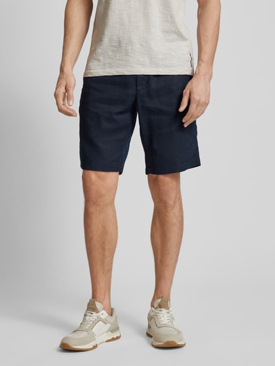 Tommy Hilfiger Shorts aus Leinen-Mix mit elastischem Bund Modell 'HARLEM' Marine 4