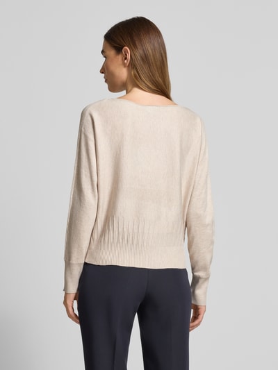 s.Oliver BLACK LABEL Comfort Fit Strickpullover aus Viskose-Mix Sand 5