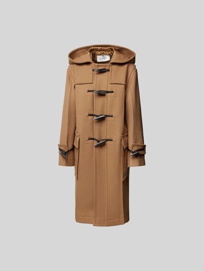 Victoria Beckham Mantel mit Kapuze Camel 1