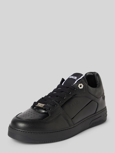 Balr. Sneakers van leer met labeldetail, model 'The Club Urban Cup' Zwart - 1