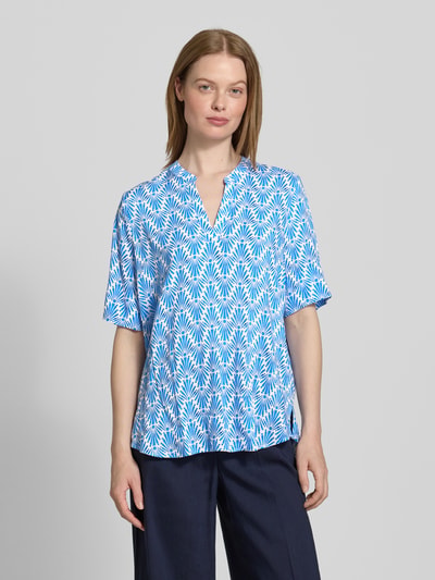 ETERNA Bluzka o kroju relaxed fit z rękawem 1/2 Niebieski 4