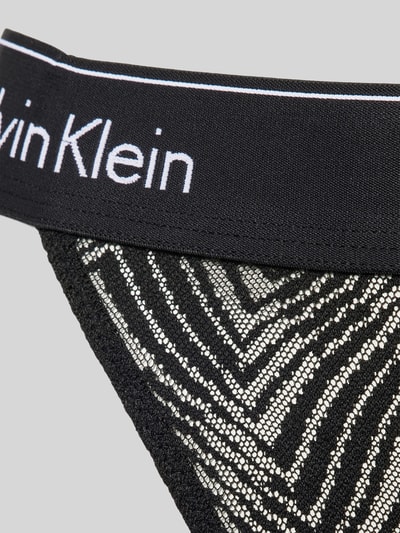 Calvin Klein Underwear String mit Spitzenbesatz Black 2