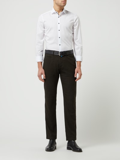 OLYMP Level Five Slim fit zakelijk overhemd met stretch en extra lange mouwen  Wit - 1