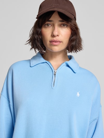 Polo Ralph Lauren Troyer o kroju comfort fit z mieszanki bawełny Błękitny 3